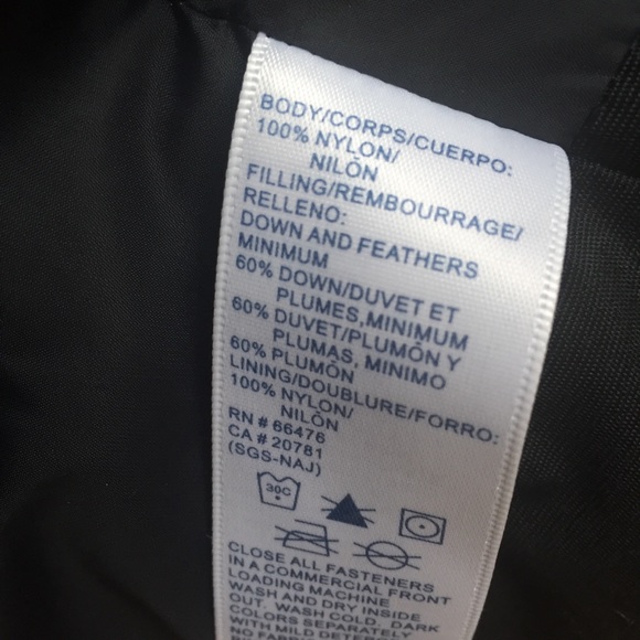 Tommy Hilfiger down and feathers puffer coat Sz M - Picture 7 of 8